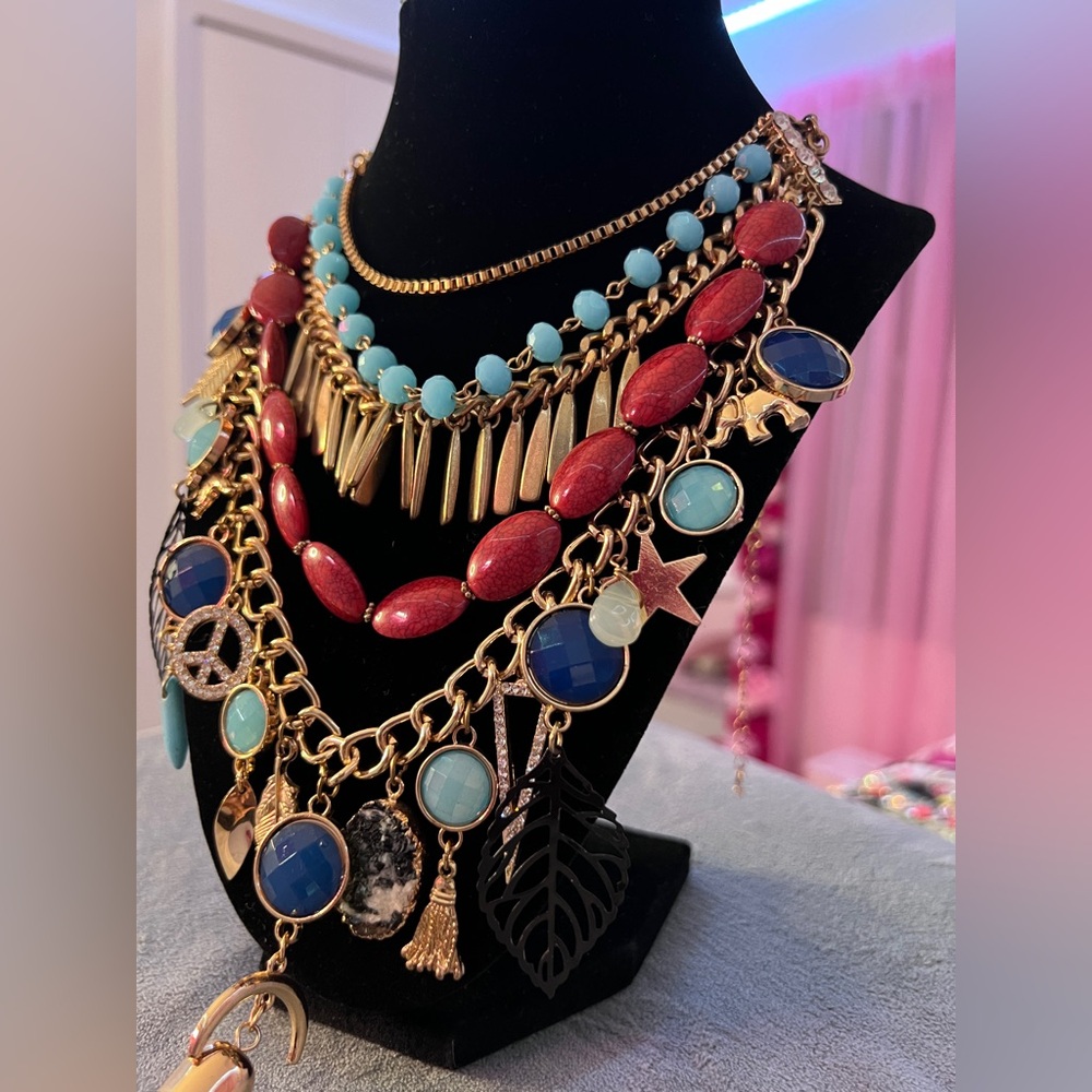 Multicolor Statement Necklace